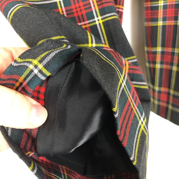 J Crew Martie Wool Pants Steward Plaid Red Black - Picture 6 of 8